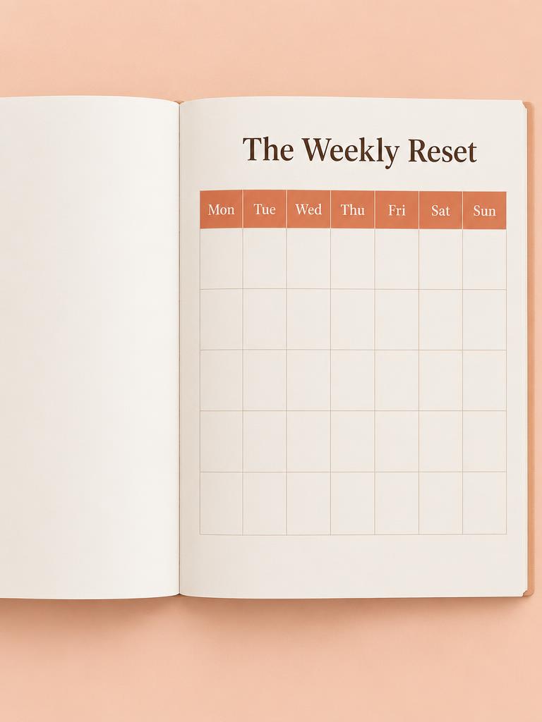 Sample page: The Weekly Reset tracker